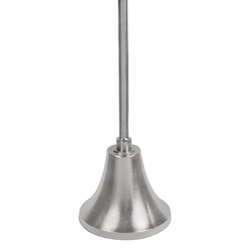 Irida 24" Art Deco Designer Pedestal Drink Table and Decorative End Table with Hammered Round Top and Bell Base